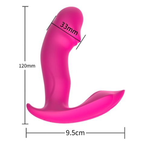 Stymulator-Silicone Panty Vibrator and Pulsator USB 10 Function / Heating - 10