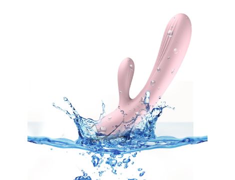 Wibrator- B -  Series, Silicone Vibrator Pink USB 10 Function / Heating - 4