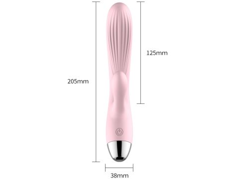 Wibrator- B -  Series, Silicone Vibrator Pink USB 10 Function / Heating - 6