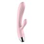 Wibrator- B -  Series, Silicone Vibrator Pink USB 10 Function / Heating - 2