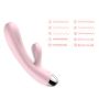 Wibrator- B -  Series, Silicone Vibrator Pink USB 10 Function / Heating - 4