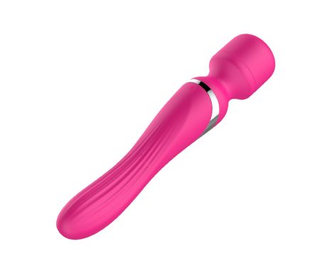 Stymulator - B - Series - Silicone Dual Massager Pulsator USB 7+7 Function (Pink) - 5