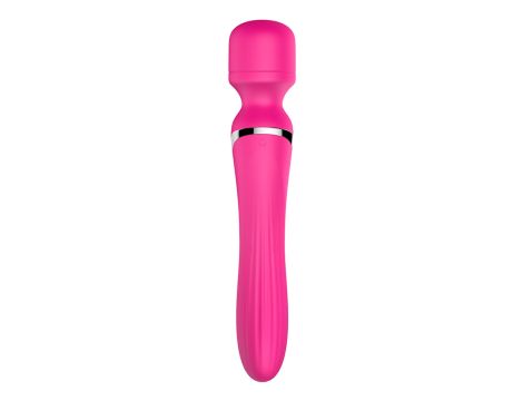 Stymulator - B - Series - Silicone Dual Massager Pulsator USB 7+7 Function (Pink) - 6