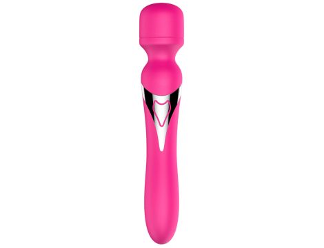 Stymulator - B - Series - Silicone Dual Massager Pulsator USB 7+7 Function (Pink) - 9