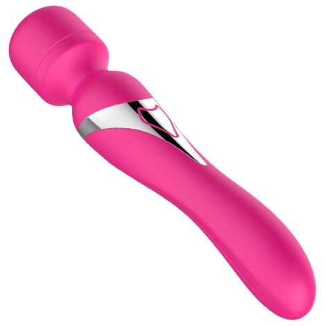 Stymulator - B - Series - Silicone Dual Massager Pulsator USB 7+7 Function (Pink)