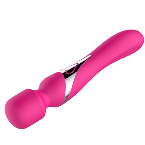 Stymulator - B - Series - Silicone Dual Massager Pulsator USB 7+7 Function (Pink) - 4