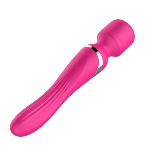 Stymulator - B - Series - Silicone Dual Massager Pulsator USB 7+7 Function (Pink) - 5