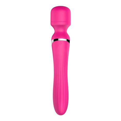 Stymulator - B - Series - Silicone Dual Massager Pulsator USB 7+7 Function (Pink) - 6