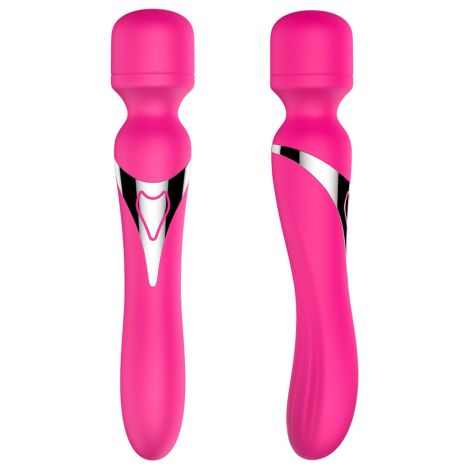 Stymulator - B - Series - Silicone Dual Massager Pulsator USB 7+7 Function (Pink) - 10