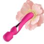 Stymulator - B - Series - Silicone Dual Massager Pulsator USB 7+7 Function (Pink) - 3