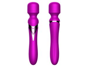 Stymulator-Silicone Dual Massager USB 7+7 Function Purple