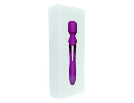 Stymulator-Silicone Dual Massager USB 7+7 Function Purple - 12