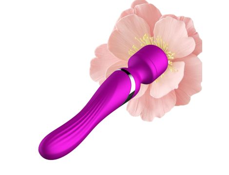 Stymulator-Silicone Dual Massager USB 7+7 Function Purple - 7