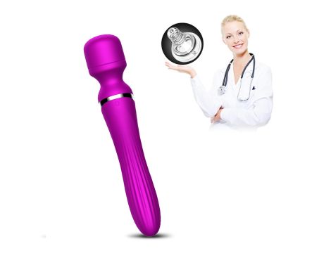 Stymulator-Silicone Dual Massager USB 7+7 Function Purple - 8