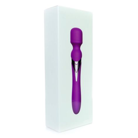 Stymulator-Silicone Dual Massager USB 7+7 Function Purple - 12