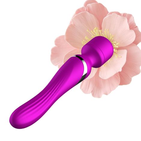 Stymulator-Silicone Dual Massager USB 7+7 Function Purple - 7