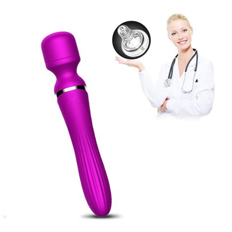 Stymulator-Silicone Dual Massager USB 7+7 Function Purple - 8