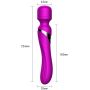 Stymulator-Silicone Dual Massager USB 7+7 Function Purple - 11