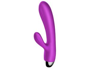 Wibrator-Silicone Vibrator and Pulsator Purple USB 7+7 Function / Heating - image 2