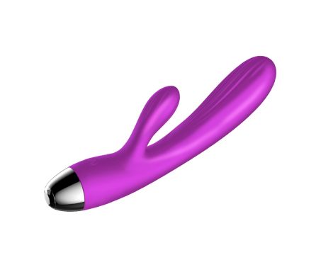 Wibrator-Silicone Vibrator and Pulsator Purple USB 7+7 Function / Heating - 3