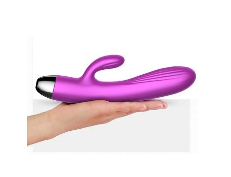 Wibrator-Silicone Vibrator and Pulsator Purple USB 7+7 Function / Heating - 4