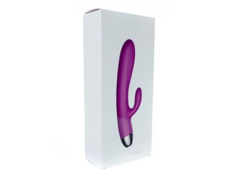 Wibrator-Silicone Vibrator and Pulsator Purple USB 7+7 Function / Heating - 16