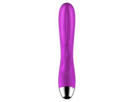 Wibrator-Silicone Vibrator and Pulsator Purple USB 7+7 Function / Heating - 15