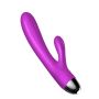 Wibrator-Silicone Vibrator and Pulsator Purple USB 7+7 Function / Heating - 7