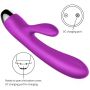 Wibrator-Silicone Vibrator and Pulsator Purple USB 7+7 Function / Heating - 11