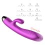 Wibrator-Silicone Vibrator and Pulsator Purple USB 7+7 Function / Heating - 12