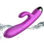 Wibrator-Silicone Vibrator and Pulsator Purple USB 7+7 Function / Heating - 13