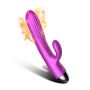 Wibrator-Silicone Vibrator and Pulsator Purple USB 7+7 Function / Heating - 14