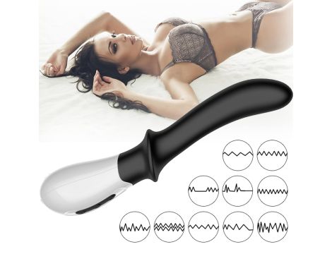 Wibrator-Silicone Prostate / G-spot Massager USB 10 Function / Heating - 10