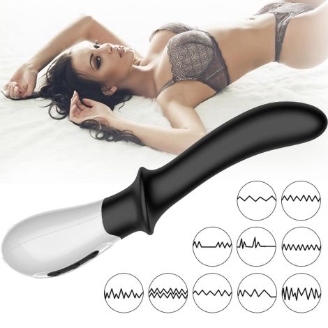 Wibrator-Silicone Prostate / G-spot Massager USB 10 Function / Heating - 10