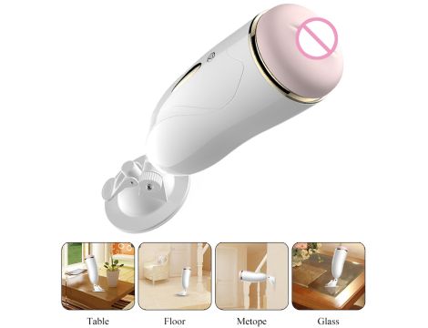 Masturbator-Vibrating Masturbation Cup USB 7 + Interactive Function / Talk Mode - 4