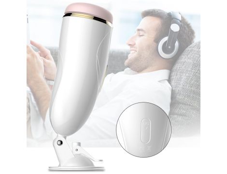 Masturbator-Vibrating Masturbation Cup USB 7 + Interactive Function / Talk Mode - 5