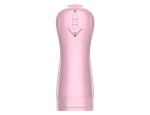 Masturbator-Vibrating and Flashing Masturbation Cup USB 7+7 Function / Talk Mode (Pink) - image 2