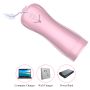 Masturbator-Vibrating and Flashing Masturbation Cup USB 7+7 Function / Talk Mode (Pink) - 4