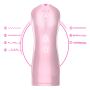 Masturbator-Vibrating and Flashing Masturbation Cup USB 7+7 Function / Talk Mode (Pink) - 11