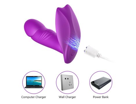 Stymulator - B - Series - Silicone Panty Vibrator USB 7 Function / Heating / Impact function - 6