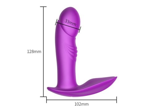 Stymulator - B - Series - Silicone Panty Vibrator USB 7 Function / Heating / Impact function - 7