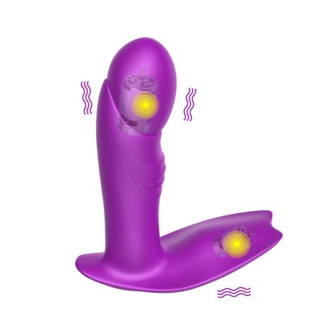 Stymulator - B - Series - Silicone Panty Vibrator USB 7 Function / Heating / Impact function - 5