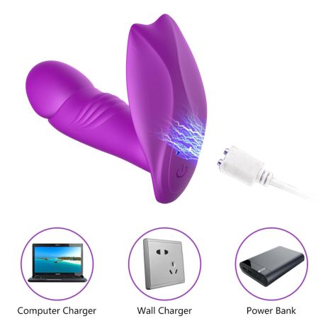 Stymulator - B - Series - Silicone Panty Vibrator USB 7 Function / Heating / Impact function - 6