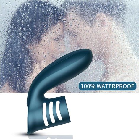 Wibrator-Silicone Ring Blue USB 7 Function - 6