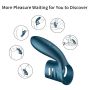 Wibrator-Silicone Ring Blue USB 7 Function - 8