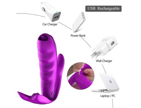 Stymulator-Silicone Panty Vibrator USB 7 Function / Heating - 5