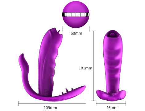 Stymulator-Silicone Panty Vibrator USB 7 Function / Heating - 8