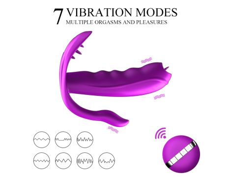 Stymulator-Silicone Panty Vibrator USB 7 Function / Heating - 9