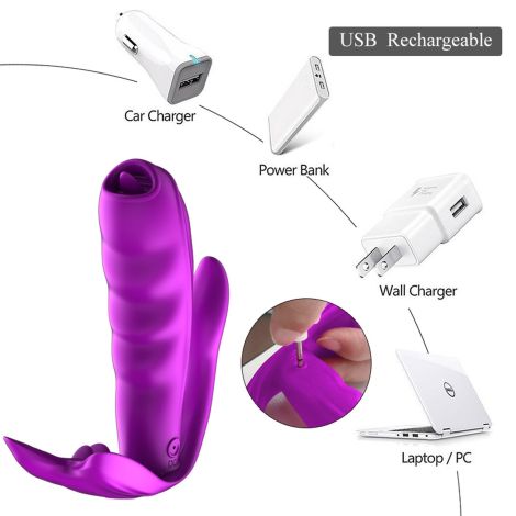 Stymulator-Silicone Panty Vibrator USB 7 Function / Heating - 5