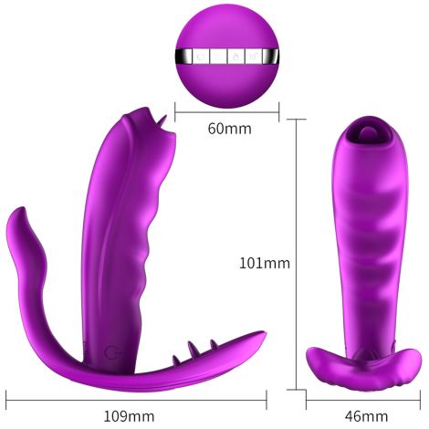 Stymulator-Silicone Panty Vibrator USB 7 Function / Heating - 8